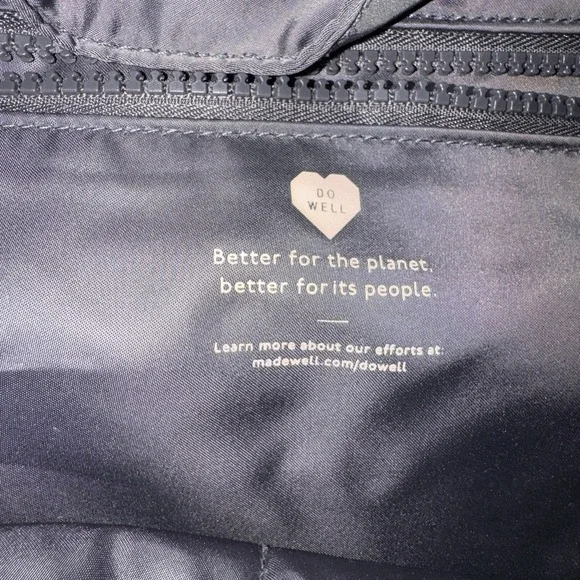 Madewell The MWL Resourced Tote Bag Black Shoulder Weekender Poly - Picture 3 of 9